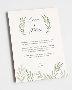 WEDDING INVITATION "OLIVE"