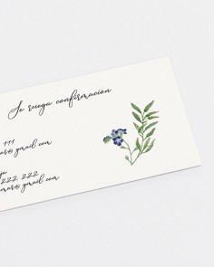 RSVP card "Wild hyacinths"