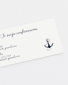 RSVP card "Water"
