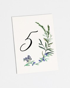 Table numbers "Wild hyacinths"