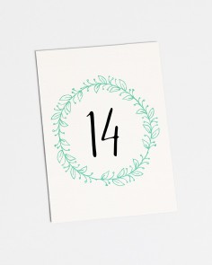 Table numbers "Reflections"