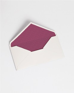 Envelopes with lining "Garnet dots"