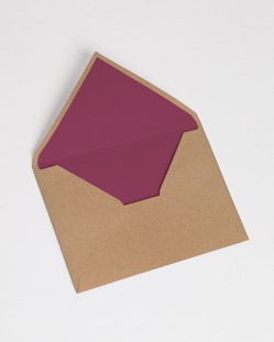 Envelopes with lining "Garnet"