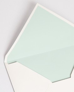 "Mint" lined envelopes