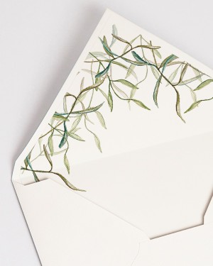ENVELOPES WITH LINING "OLIVE"