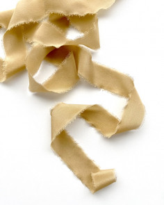 Gold silk ribbon