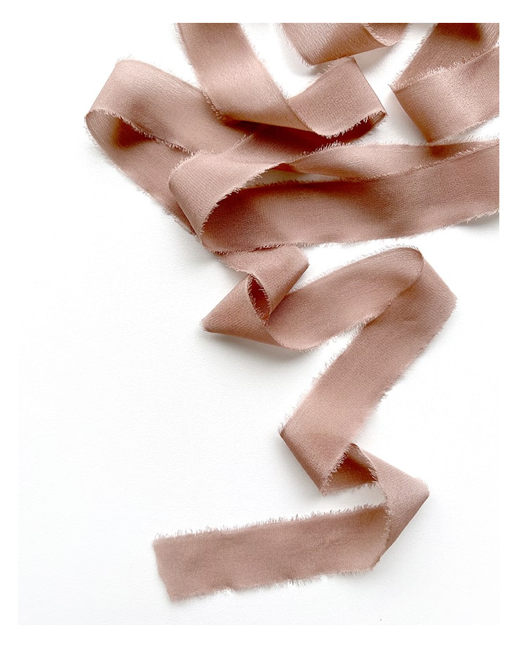 Vintage Pink Silk Strap