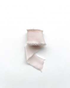 Natural Silk Ribbon Pearl Pink