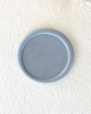 THANK YOU ADHESIVE LACQUER STAMPS
