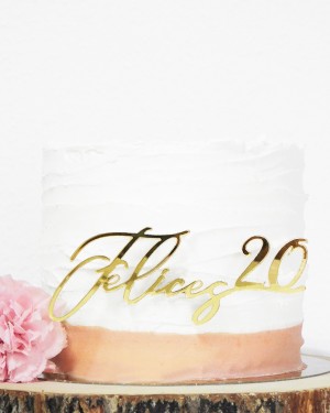 FRONTAL HAPPY YEARS CAKE TOPPER
