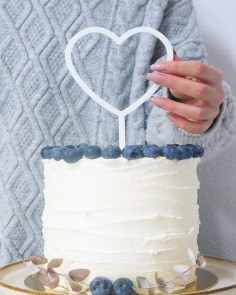 Classic Heart Cake Topper