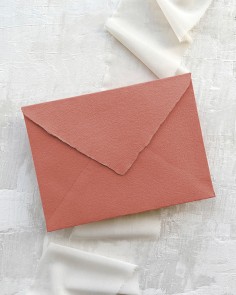 Handmade Coral Envelope for...